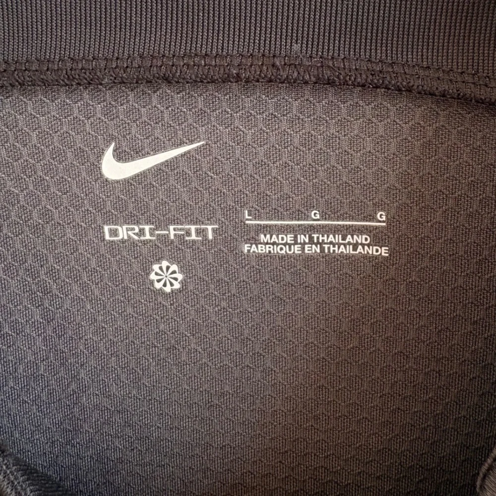 Nike Dri-FIT Mens Gray Raglan Performance Training Gym Shirt Large L
